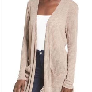 Bp ribbed duster cardigan